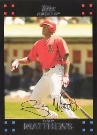 2007 Topps #25 - Gary Matthews - Los Angeles Angels