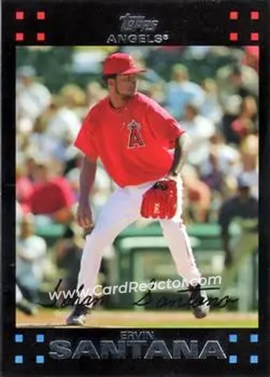2007 Topps #33 - Ervin Santana - Los Angeles Angels - Front