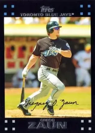 2007 Topps #36 - Gregg Zaun - Toronto Blue Jays