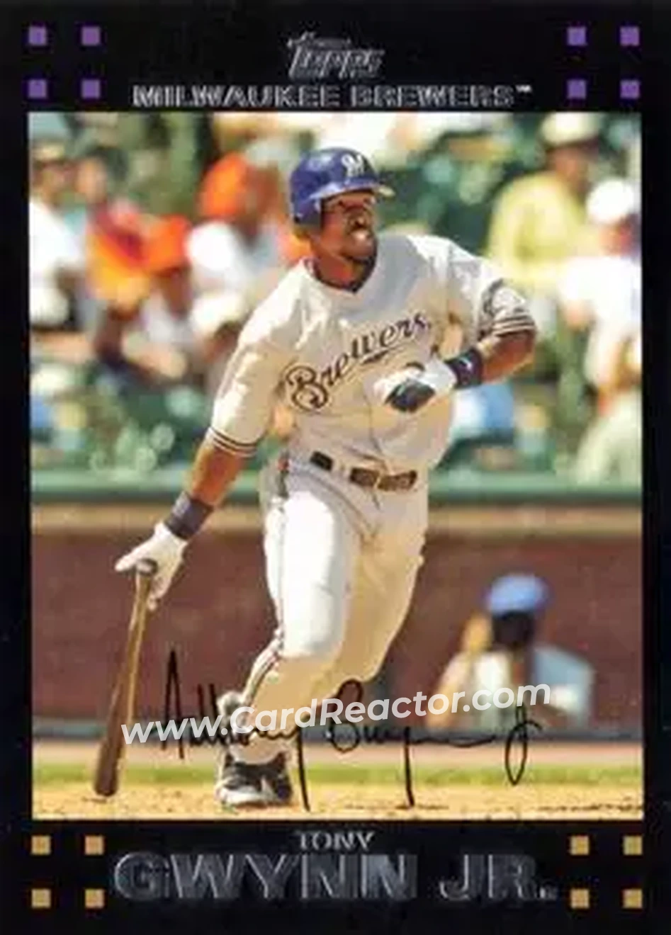 2007 Topps #37 - Tony Gwynn Jr. - Milwaukee Brewers - Front