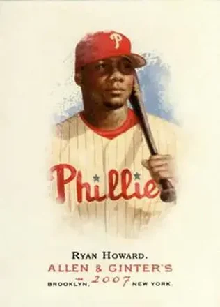 2007 Topps Allen & Ginter #1 - Ryan Howard - Philadelphia Phillies