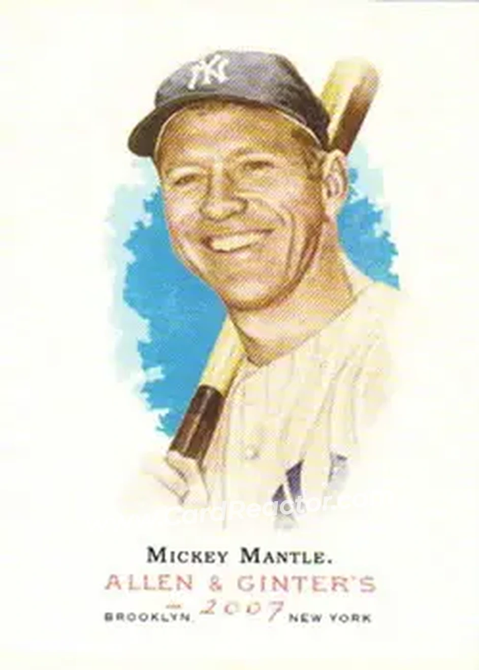 2007 Topps Allen & Ginter #7 - Mickey Mantle - New York Yankees - Front