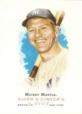 2007 Topps Allen & Ginter #7 - Mickey Mantle - New York Yankees