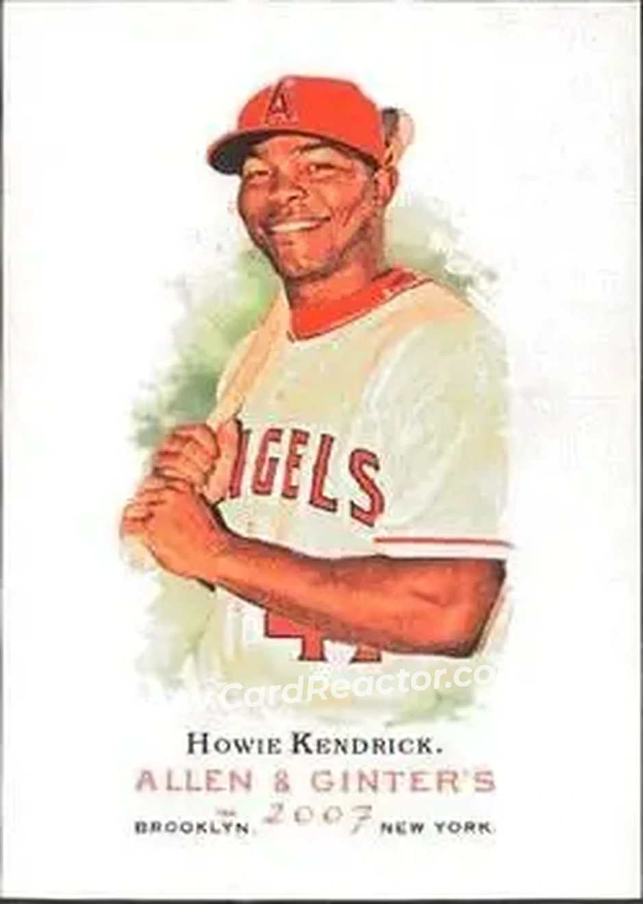2007 Topps Allen & Ginter #8 - Howie Kendrick - Los Angeles Angels - Front 2007 Topps Allen & Ginter #8 - Howie Kendrick - Los Angeles Angels - Front