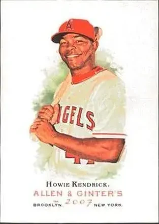 2007 Topps Allen & Ginter #8 - Howie Kendrick - Los Angeles Angels