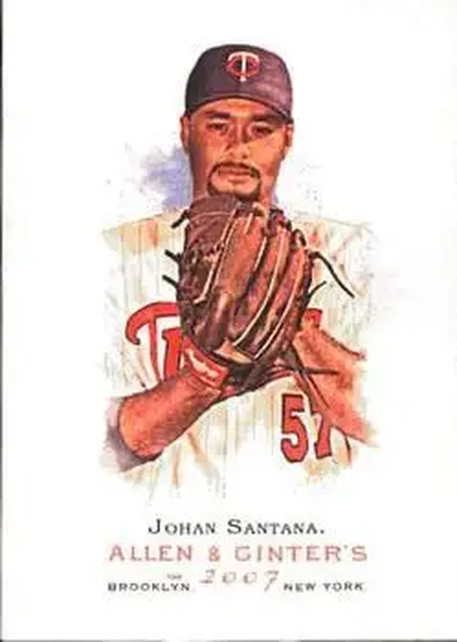 2007 Topps Allen & Ginter #12 - Johan Santana - Minnesota Twins - Front 2007 Topps Allen & Ginter #12 - Johan Santana - Minnesota Twins - Front