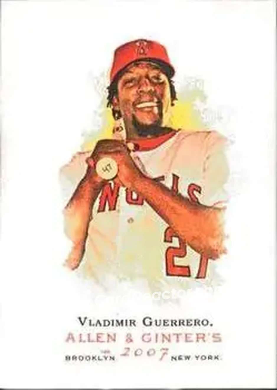 2007 Topps Allen & Ginter #20 - Vladimir Guerrero - Los Angeles Angels - Front