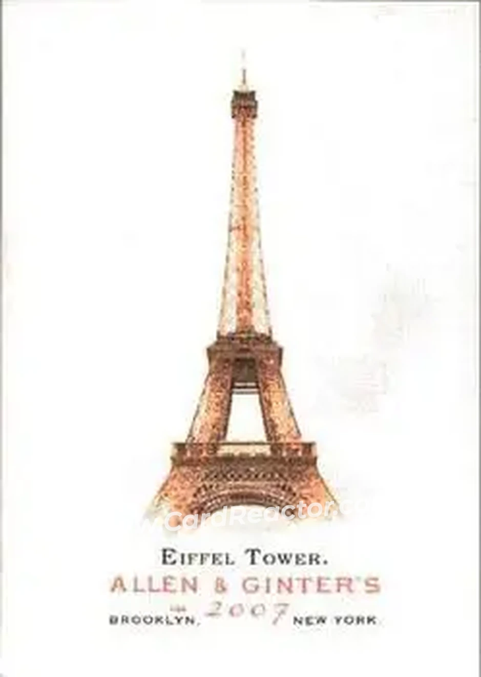 2007 Topps Allen & Ginter #30 - Eiffel Tower - Front
