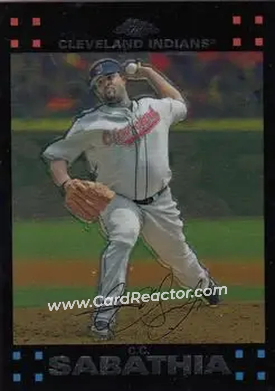 2007 Topps Chrome #6 - CC Sabathia - Cleveland Indians - Front