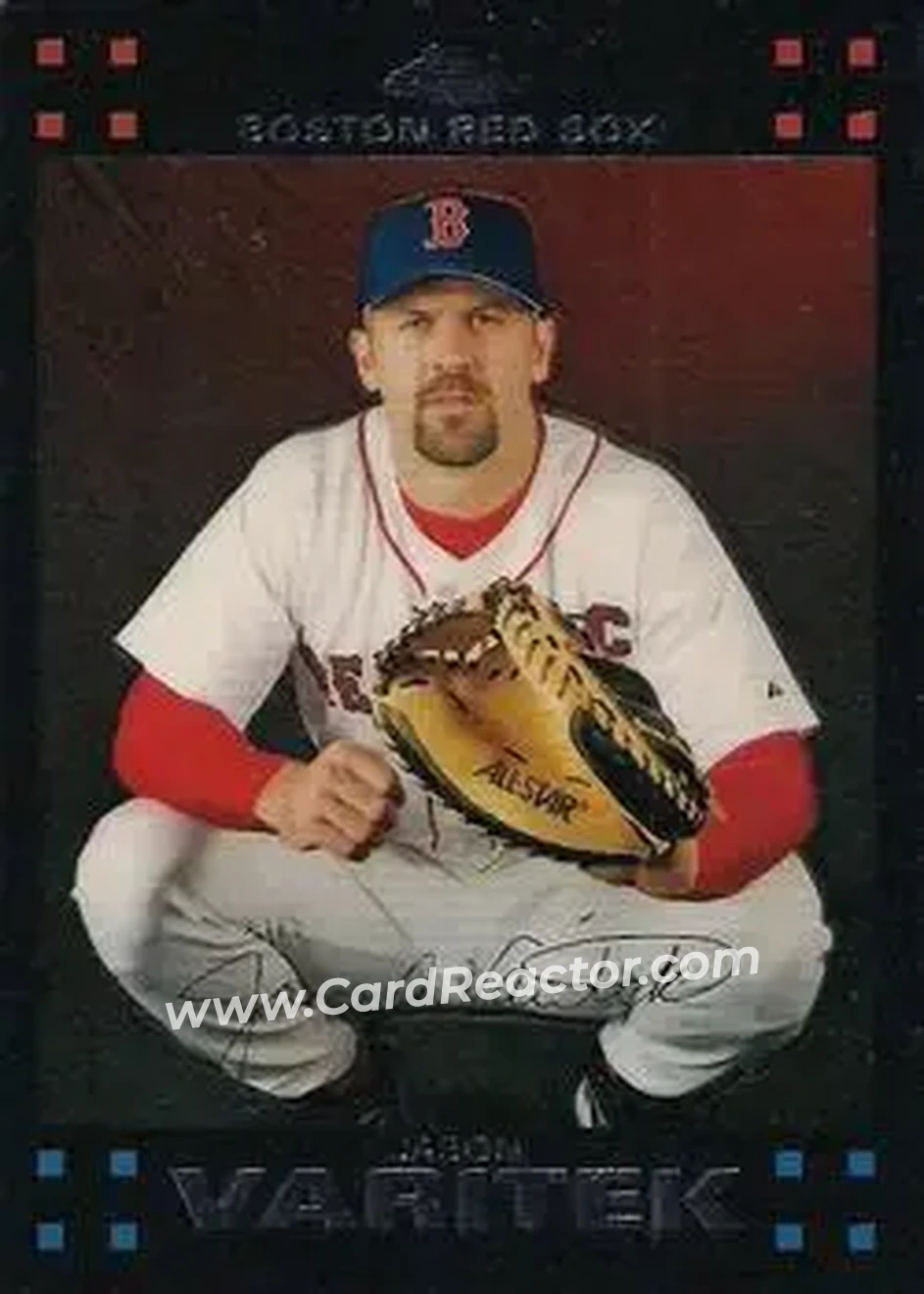 2007 Topps Chrome #9 - Jason Varitek - Boston Red Sox - Front