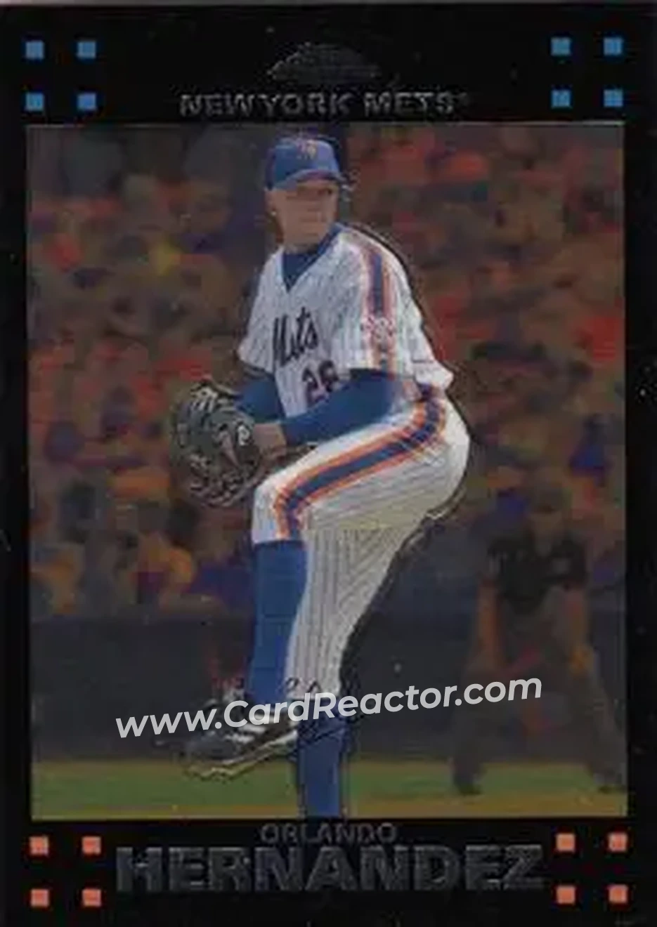 2007 Topps Chrome #10 - Orlando Hernandez - New York Mets - Front 2007 Topps Chrome #10 - Orlando Hernandez - New York Mets - Front