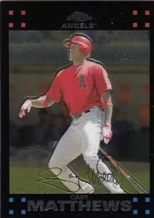 2007 Topps Chrome #13 - Gary Matthews - Los Angeles Angels