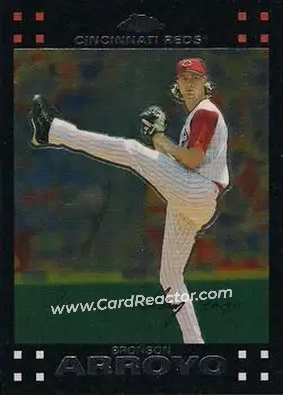 2007 Topps Chrome #15 - Bronson Arroyo - Cincinnati Reds - Front
