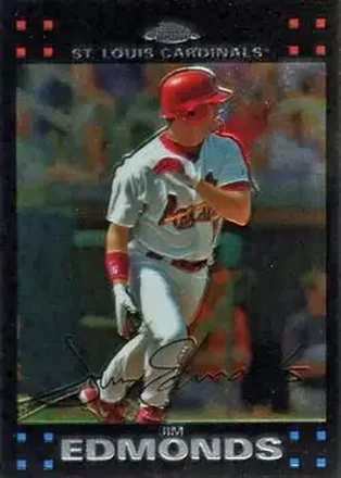 2007 Topps Chrome #20 - Jim Edmonds - St. Louis Cardinals