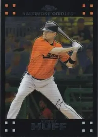 2007 Topps Chrome #22 - Aubrey Huff - Baltimore Orioles