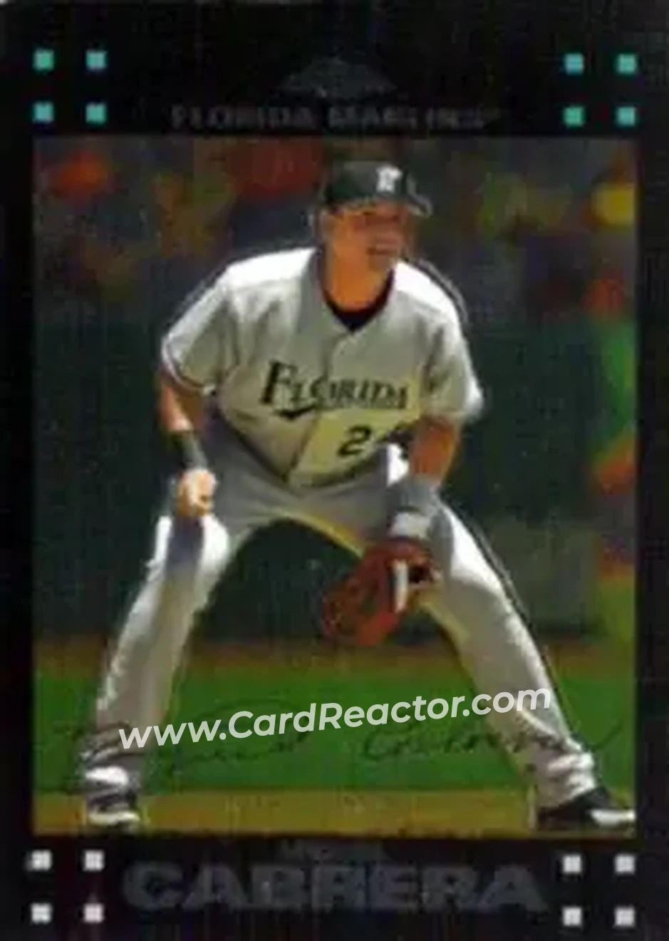 2007 Topps Chrome #25 - Miguel Cabrera - Florida Marlins - Front