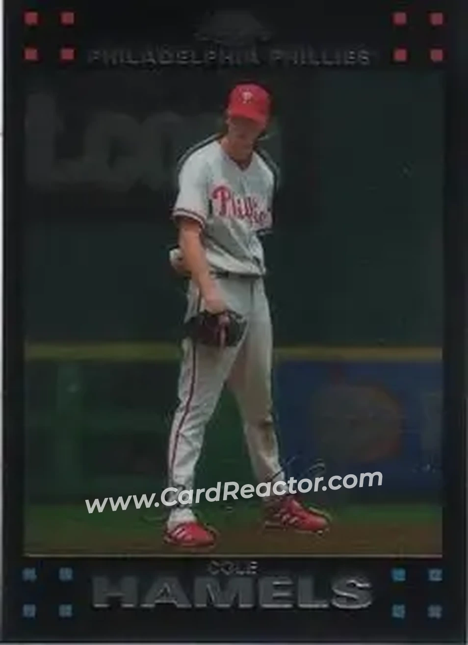 2007 Topps Chrome #28 - Cole Hamels - Philadelphia Phillies - Front