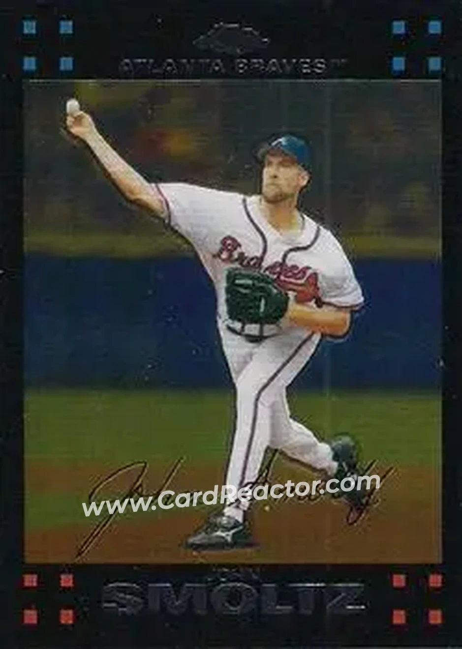 2007 Topps Chrome #30 - John Smoltz - Atlanta Braves - Front