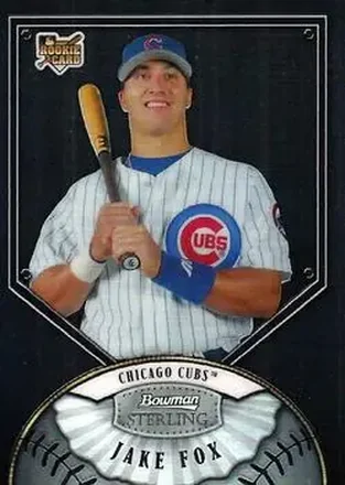 2007 Bowman Sterling - Black Refractors #BS-JQF - Jake Fox - Chicago Cubs