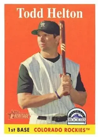 2007 Topps Heritage #7 - Todd Helton - Colorado Rockies