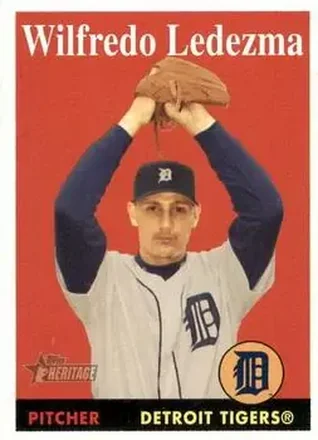 2007 Topps Heritage #13 - Wilfredo Ledezma - Detroit Tigers