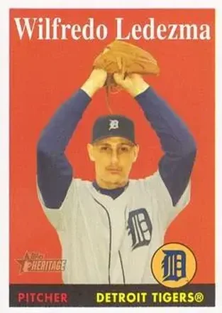 2007 Topps Heritage #13b - Wilfredo Ledezma - Detroit Tigers