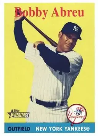 2007 Topps Heritage #14 - Bob Abreu - New York Yankees