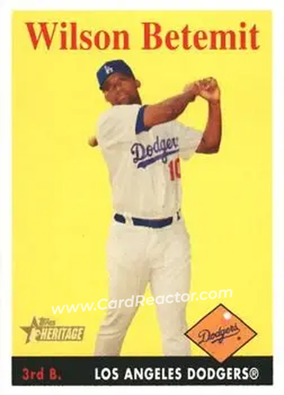2007 Topps Heritage #16 - Wilson Betemit - Los Angeles Dodgers - Front 2007 Topps Heritage #16 - Wilson Betemit - Los Angeles Dodgers - Front