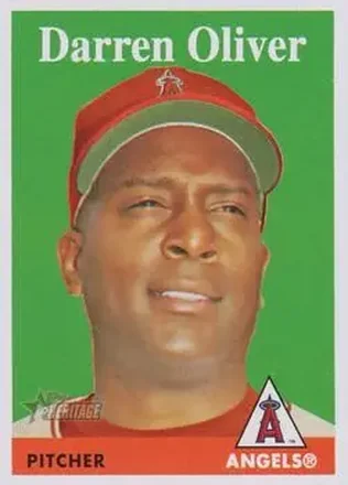 2007 Topps Heritage #17 - Darren Oliver - Los Angeles Angels