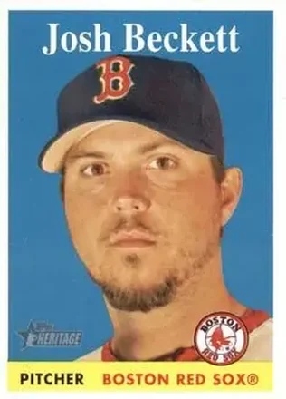 2007 Topps Heritage #18 - Josh Beckett - Boston Red Sox