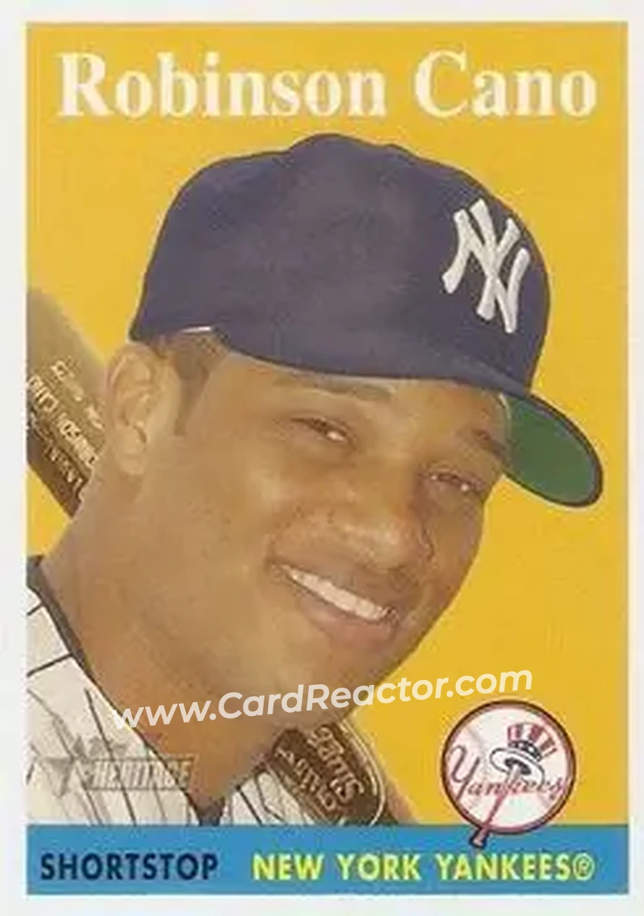 2007 Topps Heritage #20b - Robinson Cano - New York Yankees - Front