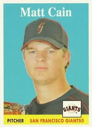 2007 Topps Heritage #21 - Matt Cain - San Francisco Giants