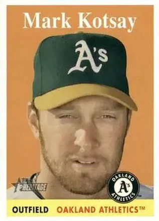2007 Topps Heritage #23 - Mark Kotsay - Oakland Athletics