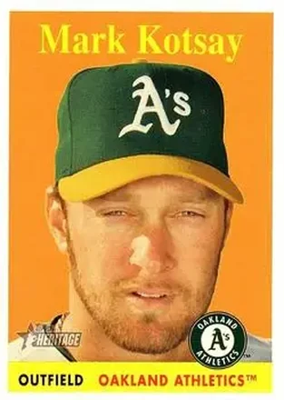 2007 Topps Heritage #23b - Mark Kotsay - Oakland Athletics