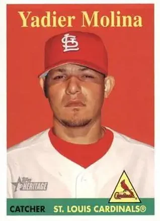 2007 Topps Heritage #24b - Yadier Molina - St. Louis Cardinals
