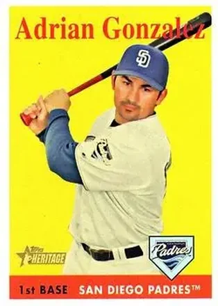 2007 Topps Heritage #26 - Adrian Gonzalez - San Diego Padres