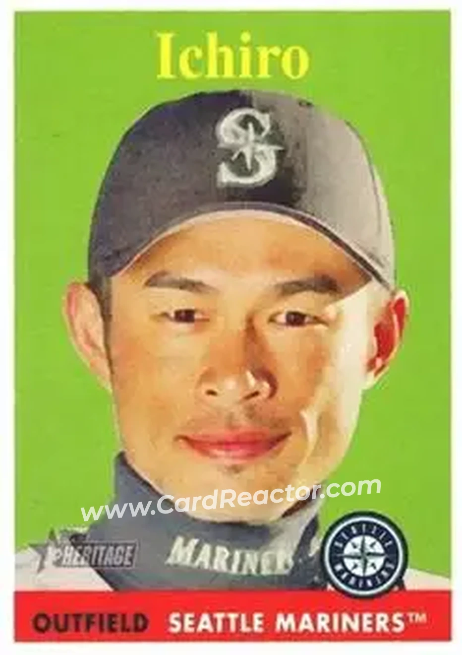 2007 Topps Heritage #30b - Ichiro - Seattle Mariners - Front 2007 Topps Heritage #30b - Ichiro - Seattle Mariners - Front