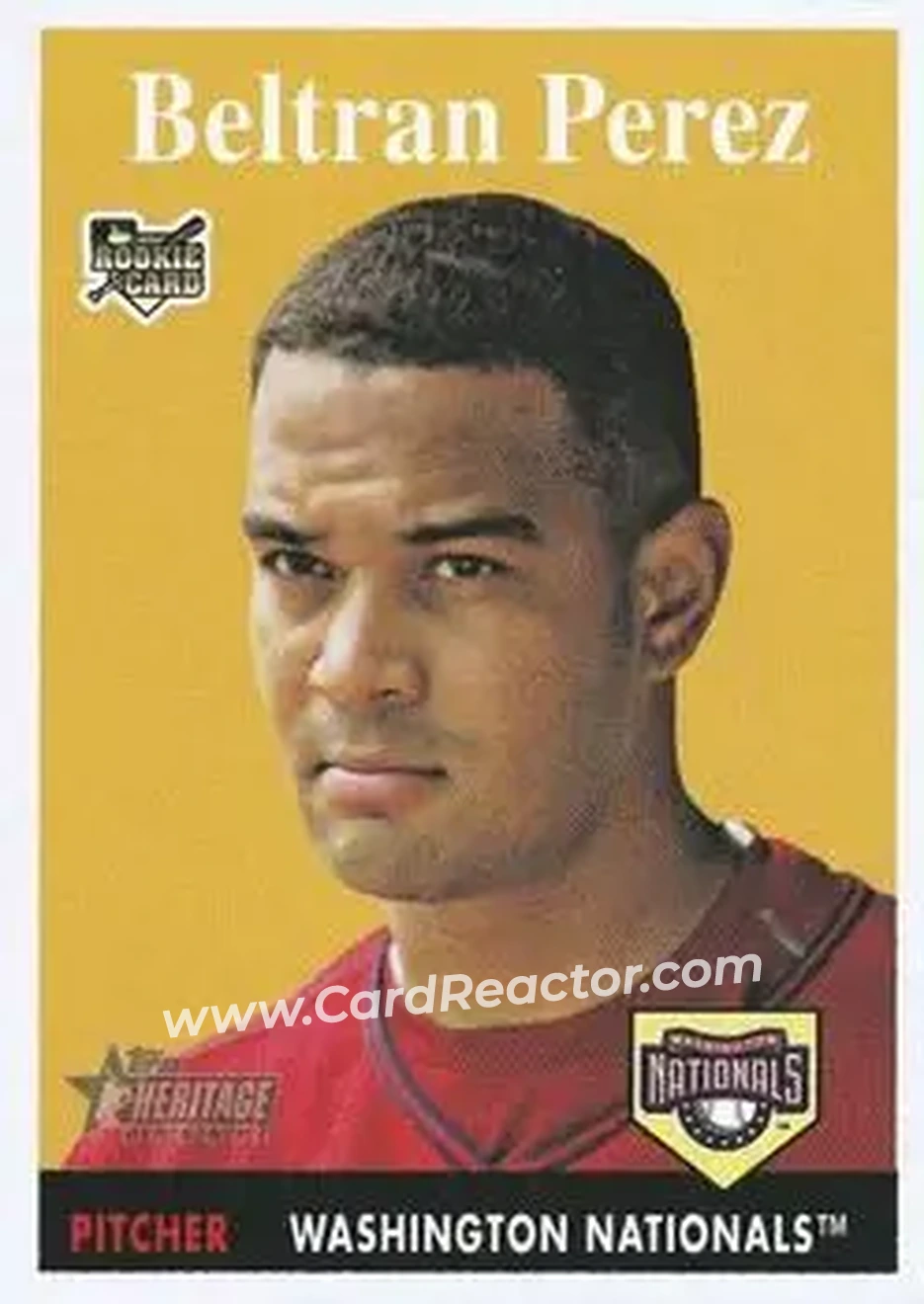 2007 Topps Heritage #31 - Beltran Perez - Washington Nationals - Front