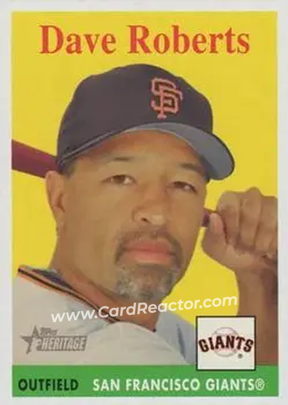 2007 Topps Heritage #38 - Dave Roberts - San Francisco Giants - Front