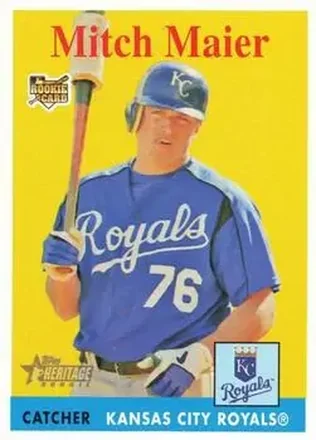 2007 Topps Heritage #39 - Mitch Maier - Kansas City Royals