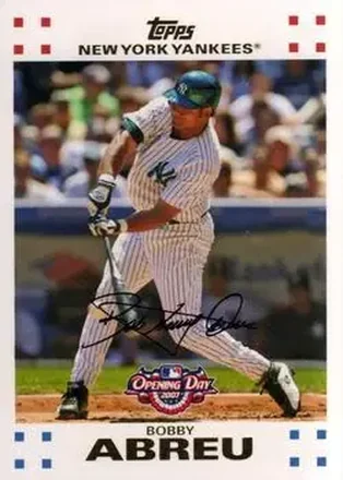 2007 Topps Opening Day #1 - Bob Abreu - New York Yankees