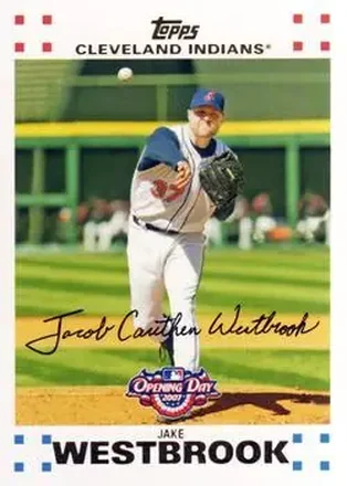 2007 Topps Opening Day #3 - Jake Westbrook - Cleveland Indians