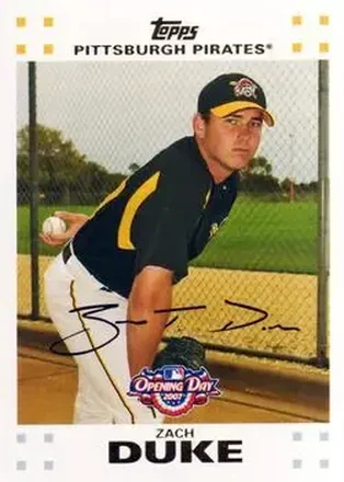 2007 Topps Opening Day #4 - Zach Duke - Pittsburgh Pirates