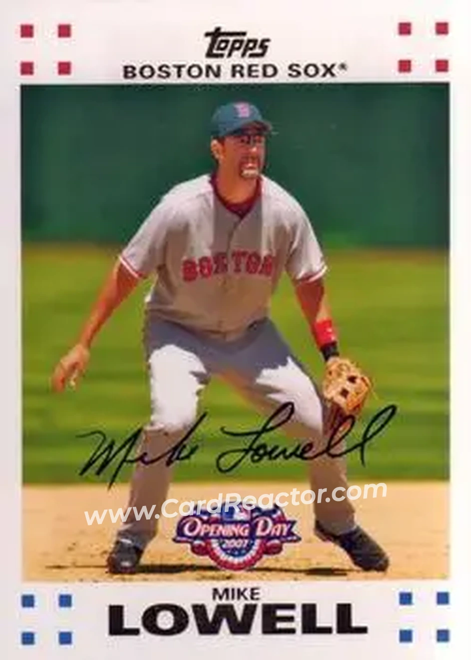 2007 Topps Opening Day #14 - Mike Lowell - Boston Red Sox - Front