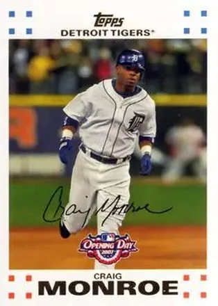 2007 Topps Opening Day #18 - Craig Monroe - Detroit Tigers