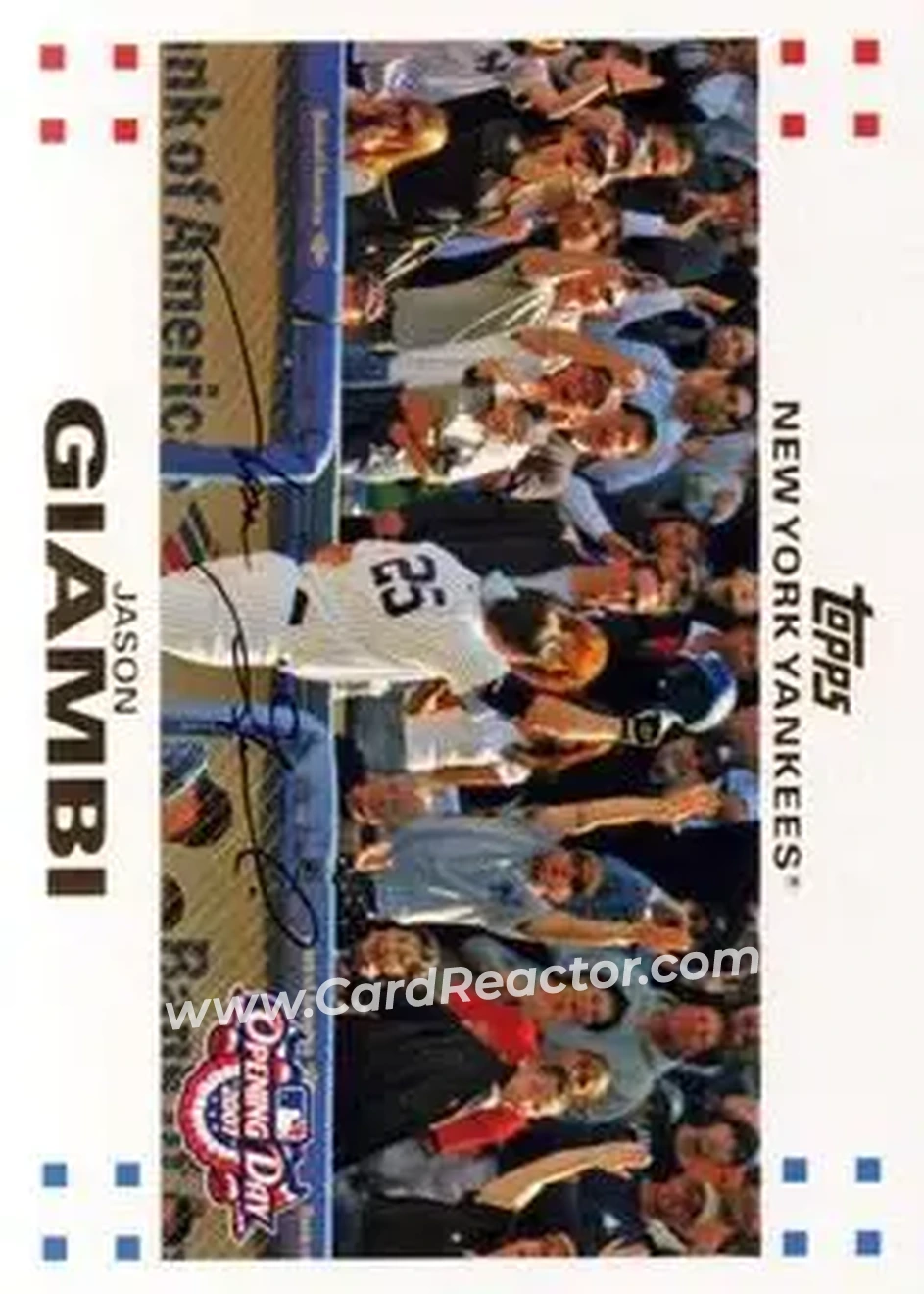 2007 Topps Opening Day #26 - Jason Giambi - New York Yankees - Front