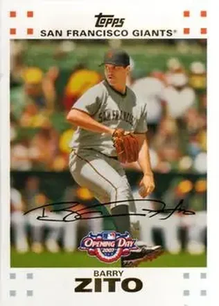 2007 Topps Opening Day #27 - Barry Zito - San Francisco Giants