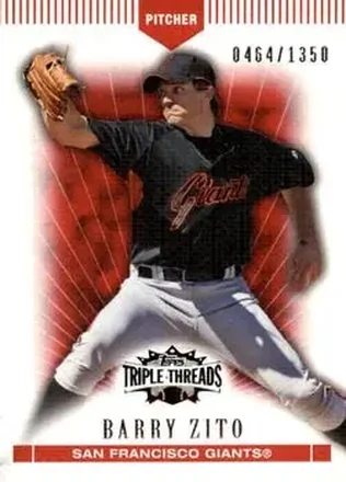 2007 Topps Triple Threads #2 - Barry Zito - San Francisco Giants