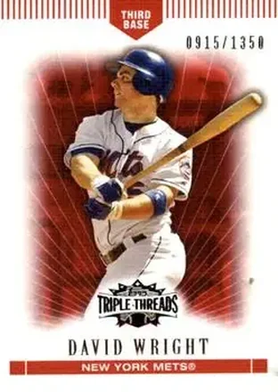 2007 Topps Triple Threads #5 - David Wright - New York Mets