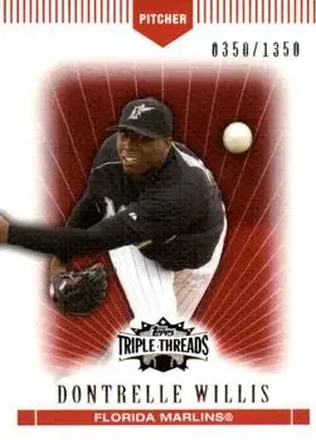 2007 Topps Triple Threads #6 - Dontrelle Willis - Florida Marlins